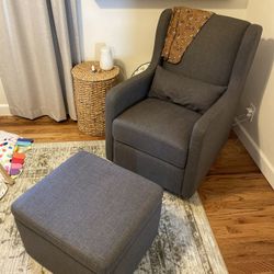Rocking Chair With Foot Rest