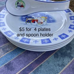 Vintage Christmas Plates