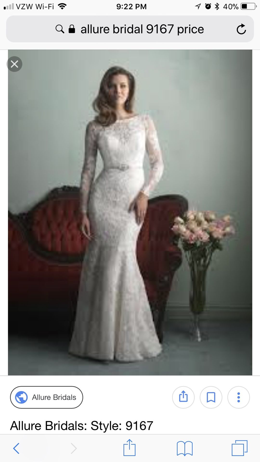 Wedding Dress Preserved