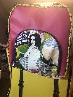 Vintage surfer girl Backpack.