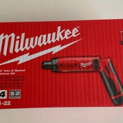 Milwaukee 2101-22 M4 4V 1/4in Hex 2-Speed Screwdriver Kit *NEW UNOPENED* 