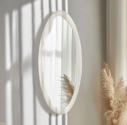 New in Box Irregular Asymmetrical Oblong Wall Mirror