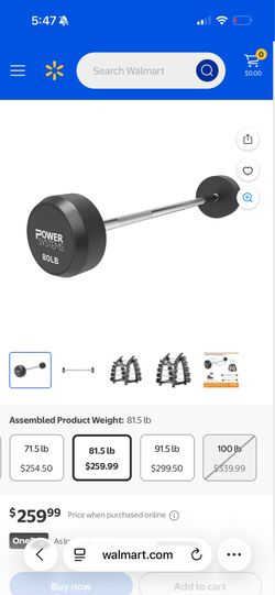 Fixed Straight Barbell weight