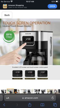 BOSCARE 12-Cup Programmable Coffee Maker: Drip Coffee Maker, Mini Coffee  Machine with Auto Shut-off, Strength Control,Black