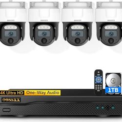 4K 8MP AHD CCTV Camara de Seguridad para Casas, Wired Security Camera System Smart Home Security Systems Outdoor/Indoor, Cámaras de Seguridad para Cas