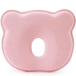 NEW! Head Support Pillow for Baby or Toddler, Memory Foam, Pink 