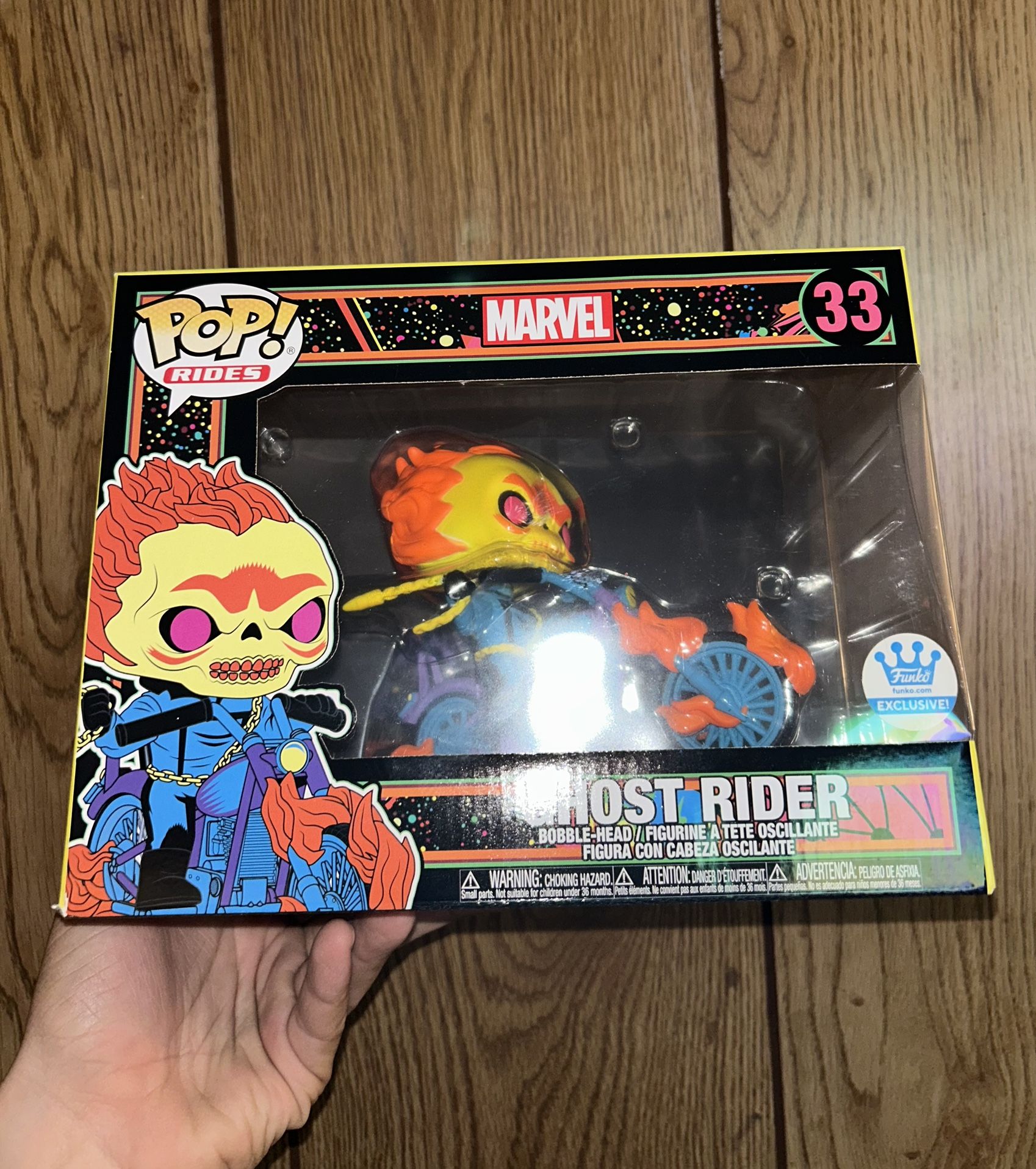 Marvel Black Light Ghost Rider Funko Pop 33