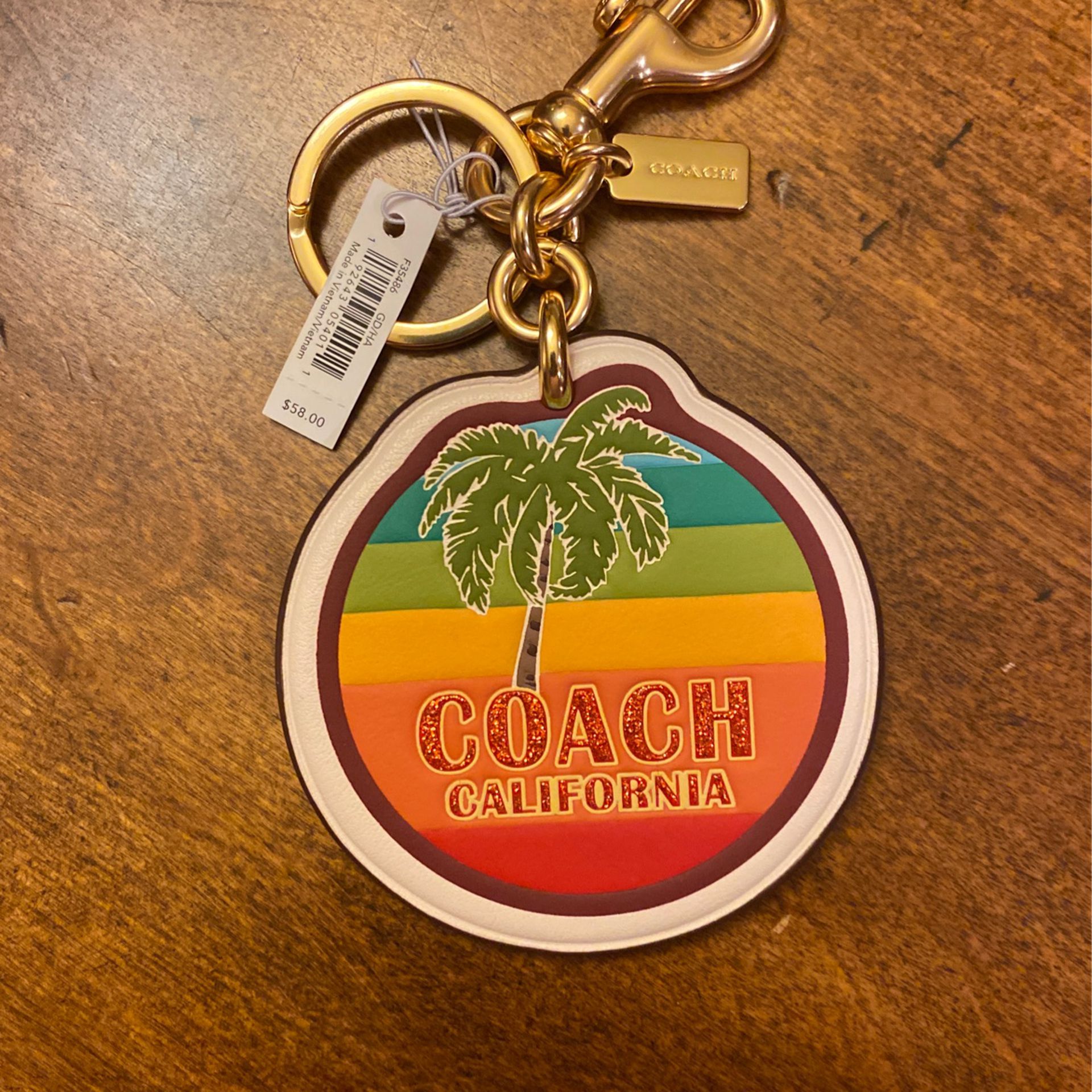 NWT Coach Keychain/Bag Charm