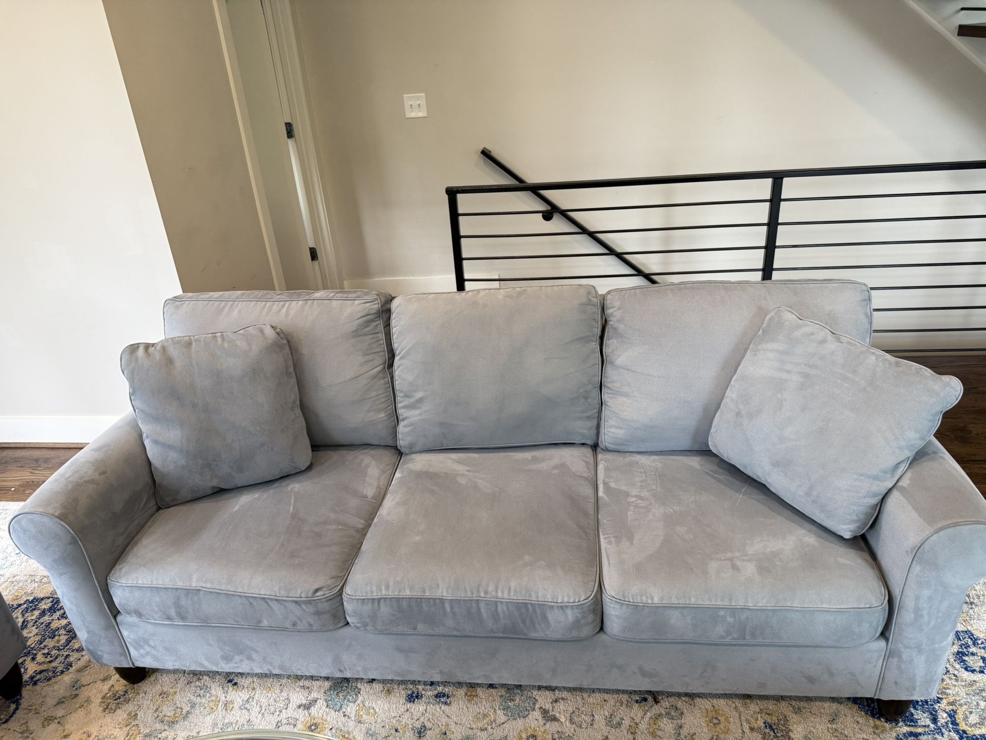 Two Light Blue/Gray Couches