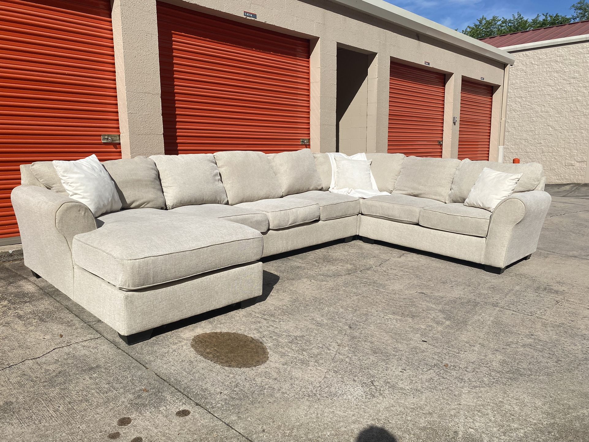 Ashley Furniture Beige Sectional *Free Delivery*
