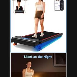 NeoSilent Walking Pad with Incline Under Desk Treadmill 4 Level 9% and BLDC Core, Extra-Large Belt, App and Remote Control, Compact Mini Treadmills fo