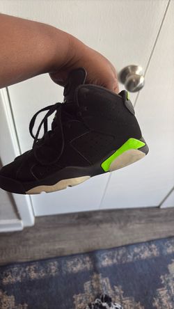 12c Air Jordan 6 Black Electric Green Sneaker