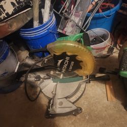 2 Hitachi 10 Inch Miter Saws