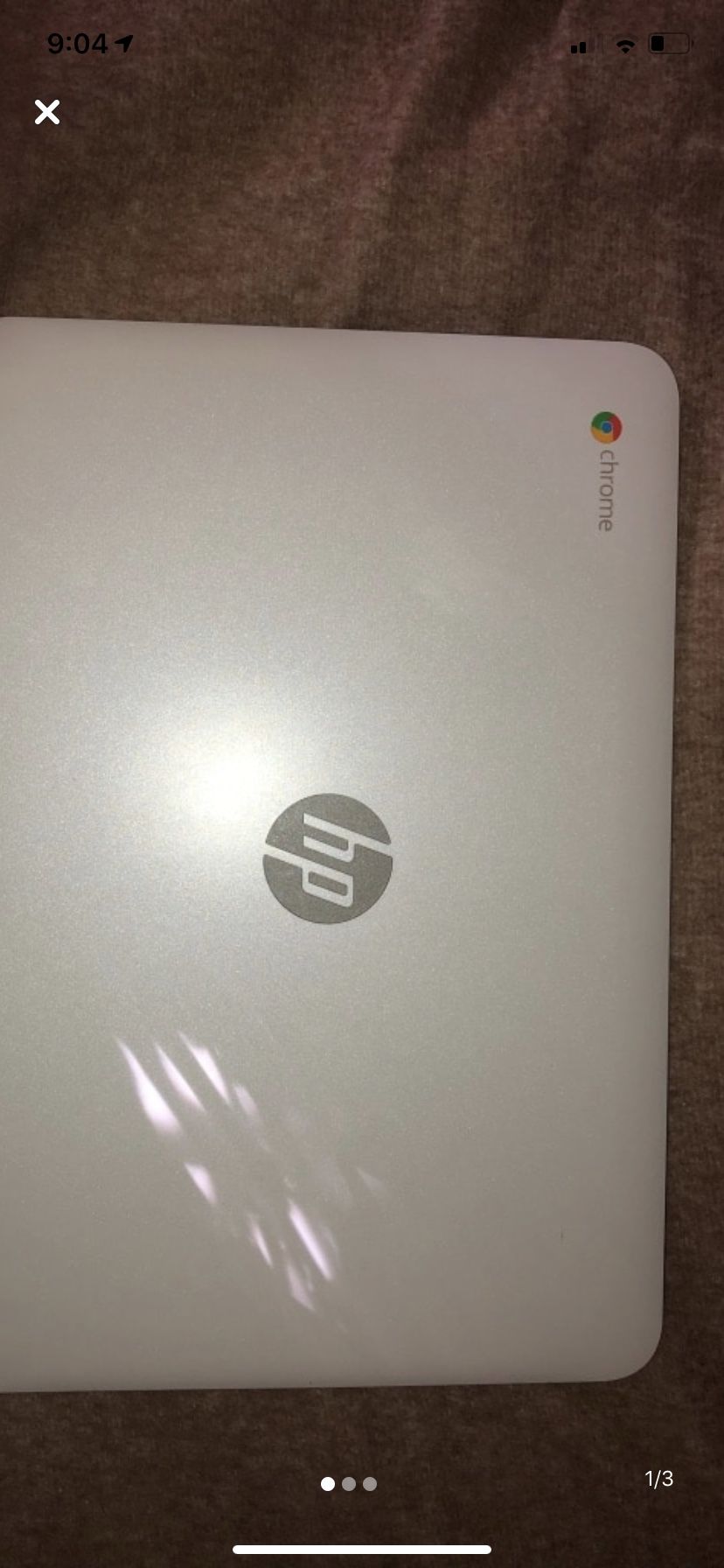 White 15.6 in Chromebook Laptop