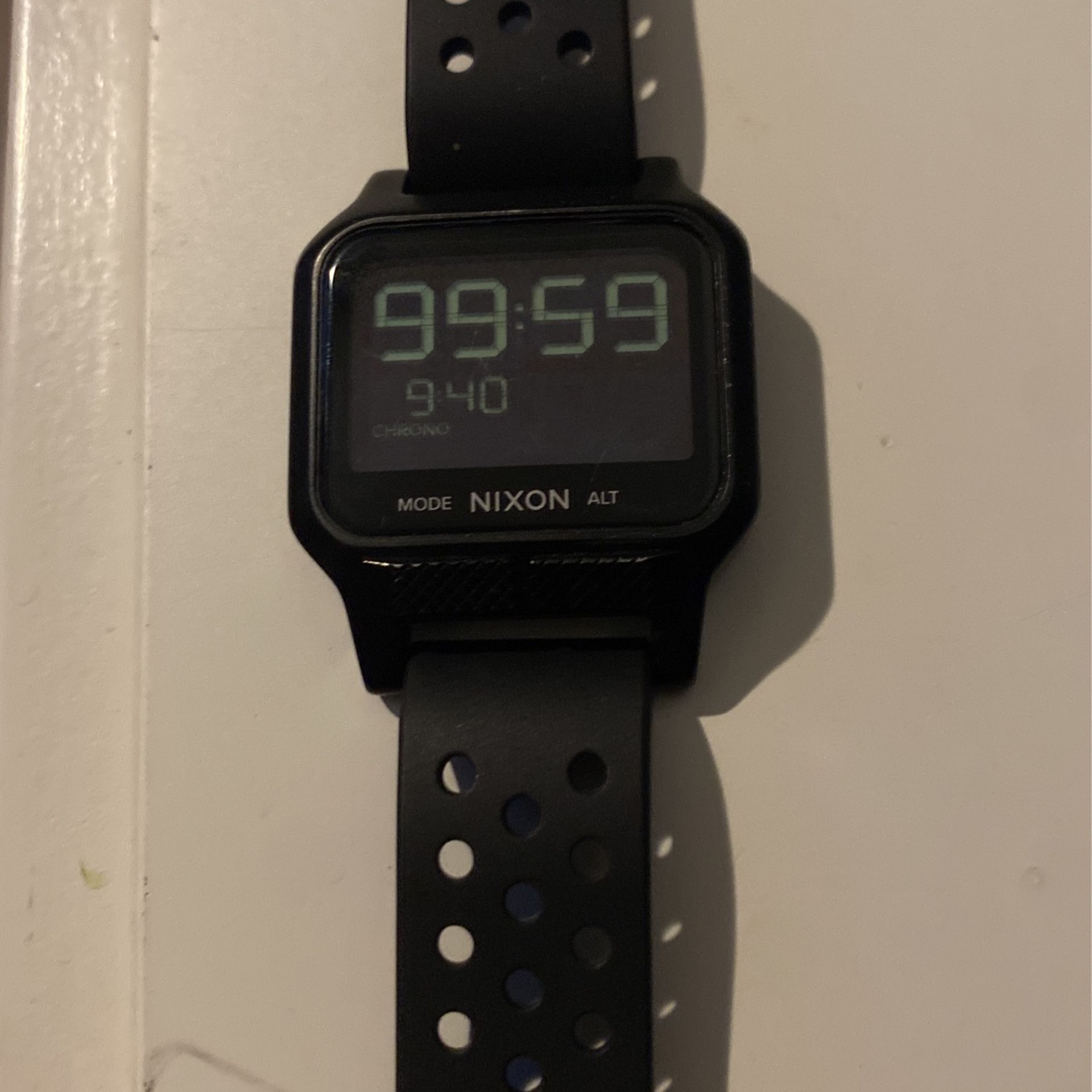 Nixon Heat Watch Black Stainless 