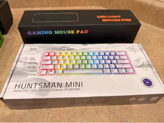 Gaming keyboard and mousepad