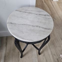 Marble Side Table  One Only