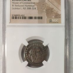 AD 308-324 Roman Empire Coin 