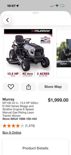 Selling lawn mower