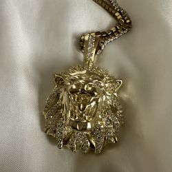 Men’s Gold Lion Tennis Chain