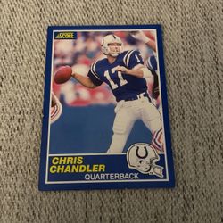 1989 Score Chris Chandler Rookie Card