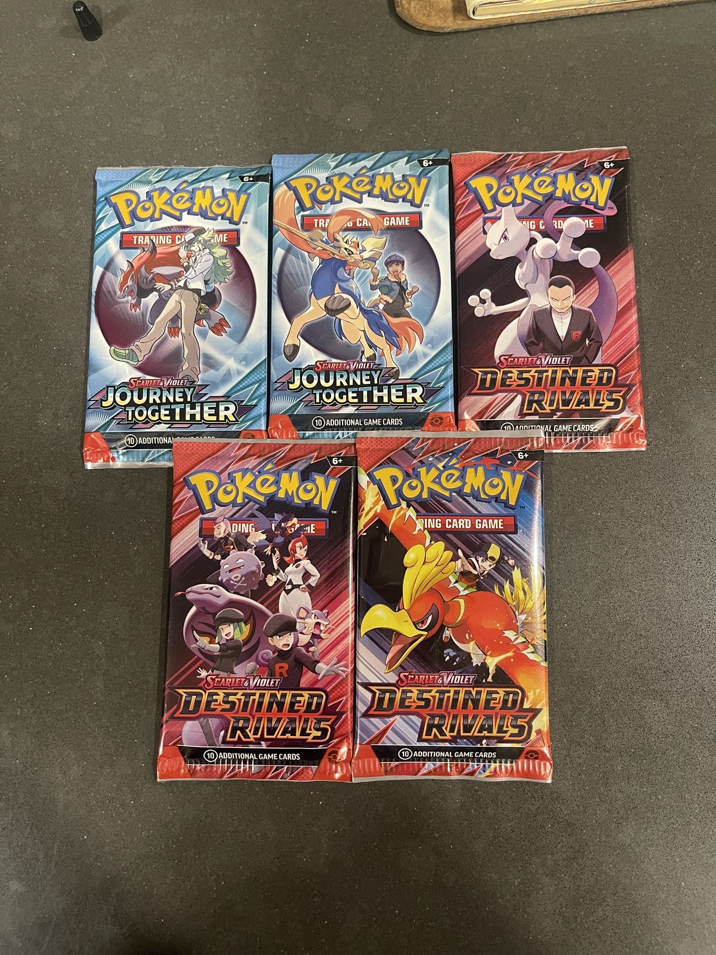 Pokémon Destined Rival + Journey Together 5 packs