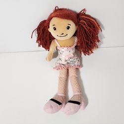 Groovy Girls Nicole Plush Cloth Doll 12 Inch Ponk Floral Year 2004 Brunette
