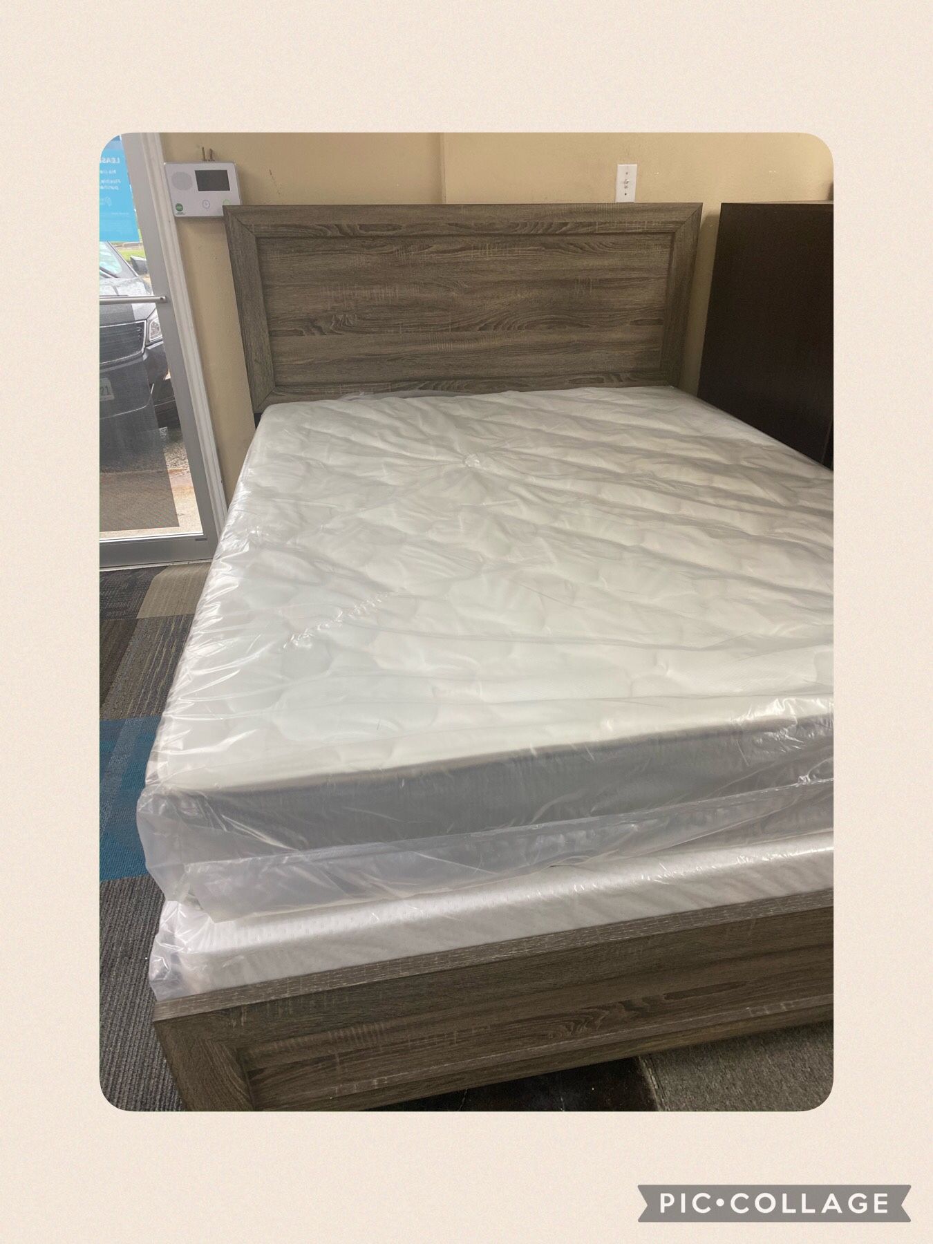 Queen Bed With Mattress Set