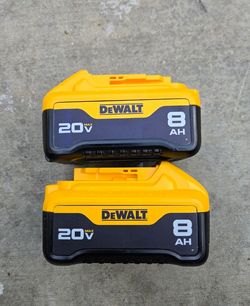 Dewalt 20v Batteries 8.0 Ah Brand New Price For Both