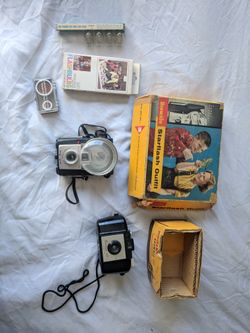 Vintage Kodak camera lot brownie starflash