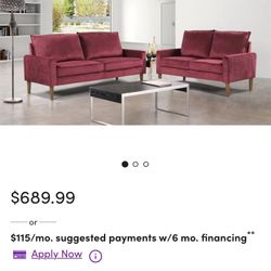 Wila Arlo interiors / Red  Velvet Furniture 