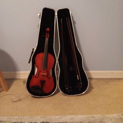 Violin, Two Bows And Hard Case.