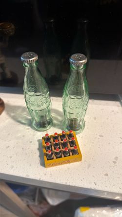 Coca-Cola Glass Bottle Salt & Pepper Shakers
