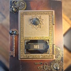 Vintage PO Box Bookend  / Table Decor