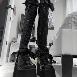 Demonia Kera 303 Thigh High Boots