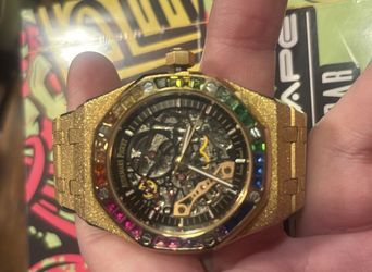 FROST SKELETON AP WITH RAINBOW BEZEL