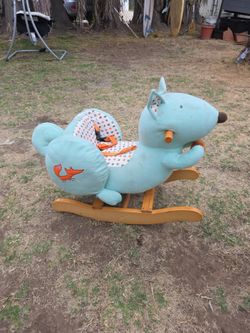 Squirrel plush rocker