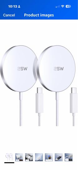 MagSafe Charger 2 Pack 25W Magnetic Wireless Charger Fast Charging Pad Compatible with iPhone 17/16/15/14/13/12 Series & AirPods 4/3/2/Pro Magnetic Ma