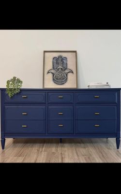 Professional Restored Dresser By Bassett 
 60”L x 18”W x 30.5”H
