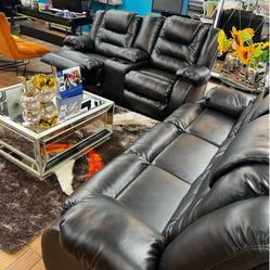 Reclining Sofa And Love Seat In Stock For Immidiate Delivery 