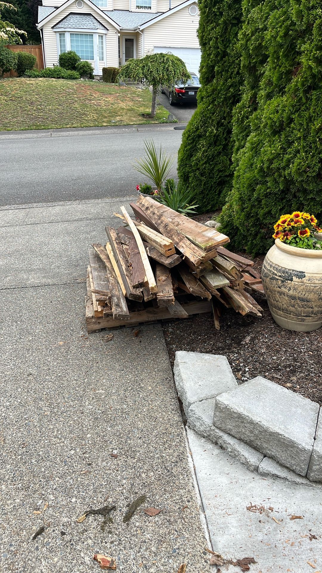 Scrap Old Fence Wood To Burn