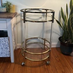 Gold & Glass Bar cart 