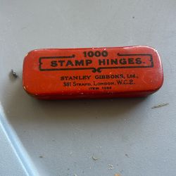 Stanley Gibbons Stamp Hinges Tin Box