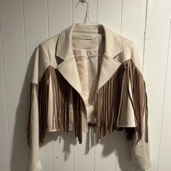 Saints & hearts Fringed Cropped Jacket