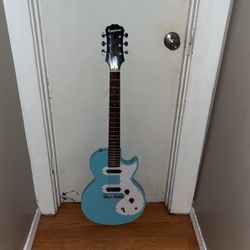 Epiphone blue guitar 