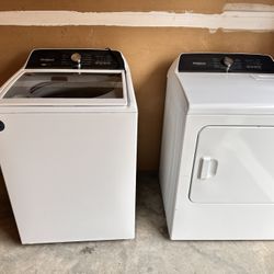 Whirlpool White Top Load HE Washer/Dryer Pair
