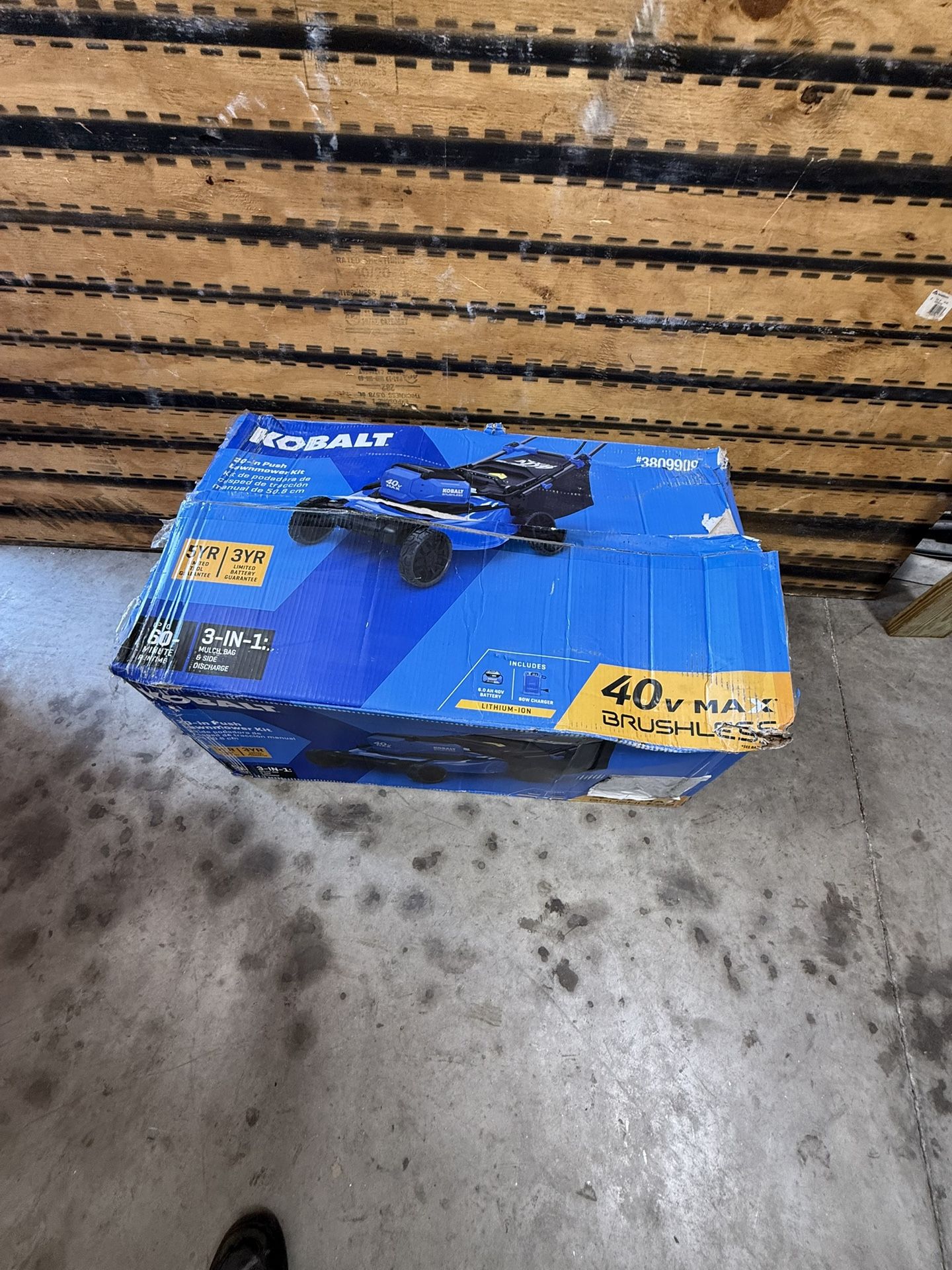 Kobalt Battery Powered Lawn Mower 20in