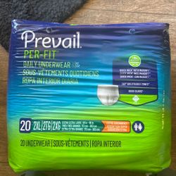 Prevail Per-Fit Daily Underwear 2XL, 80 Count
