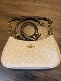 White Coach Teri Shoulder Bag