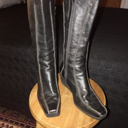  CARLO BORELLO Leather Boots-sz  7
